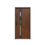 Drzwi GERDA SELECT.MILANO 8 (NS1) , 90E, Prawe, Otwierane do wewnątrz, Dąb szlachetny, Szyba mira star, BLOK Z, DUOTHERM 75, Dąb szlachetny, Próg aluminiowy z uszczelką, Zestaw mont. oścież.