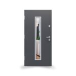 Drzwi GERDA SELECT.HANOVER 5 (NS5), 90E, Lewe, Otwierane do wewnątrz, Antracyt piaskowany, Szyba mira star, BLOK Z, DUOTHERM 75, Antracyt piaskowany, Próg aluminiowy z uszczelką, Zestaw mont. oścież. - obrazek 2