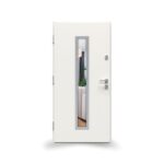 Drzwi GERDA SELECT.HANOVER 5 (NS5) , 90E, Lewe, Otwierane do wewnątrz, Biały, Szyba mira star, BLOK Z, DUOTHERM 75, Biały, Próg aluminiowy z uszczelką, Zestaw mont. oścież. - obrazek 2