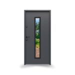 Drzwi GERDA SELECT.HANOVER 5B (NS5B), 90E, Lewe, Otwierane do wewnątrz, Antracyt piaskowany, Szyba mira star, BLOK Z, DUOTHERM 75, Antracyt piaskowany, Próg aluminiowy z uszczelką, Zestaw mont. oścież.