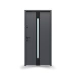 Drzwi GERDA SELECT.MILANO 9B (NS2B), 90E, Lewe, Otwierane do wewnątrz, Antracyt piaskowany, Szyba mira star, BLOK Z, DUOTHERM 75, Antracyt piaskowany, Próg aluminiowy z uszczelką, Zestaw mont. oścież.