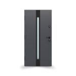 Drzwi GERDA SELECT.MILANO 9B (NS2B), 90E, Lewe, Otwierane do wewnątrz, Antracyt piaskowany, Szyba mira star, BLOK Z, DUOTHERM 75, Antracyt piaskowany, Próg aluminiowy z uszczelką, Zestaw mont. oścież. - obrazek 2