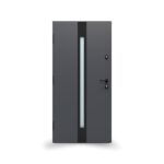 Drzwi GERDA SELECT.MILANO 9B (NS2B), 90E, Prawe, Otwierane na zewnątrz, Antracyt piaskowany, Szyba mira star, BLOK Z, DUOTHERM 75, Antracyt piaskowany, Próg aluminiowy z uszczelką, Zestaw mont. oścież. - obrazek 2