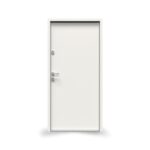 Drzwi GERDA SELECT.PŁASKIE (W00) , 90E, Prawe, Biały, BLOK Z, DUOTHERM 75, Biały, Próg aluminiowy z uszczelką, Zestaw mont. oścież.