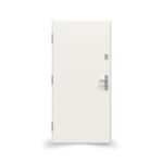 Drzwi GERDA SELECT.PŁASKIE (W00) , 90E, Lewe, Biały, BLOK Z, DUOTHERM 75, Biały, Próg aluminiowy z uszczelką, Zestaw mont. oścież. - obrazek 2