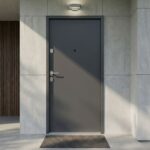 Drzwi GERDA SIMPLY PŁASKIE ANTRACYT ANODA SREBRNA - obrazek 2