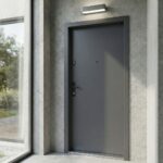 Drzwi GERDA SIMPLY PŁASKIE RC2 ANTRACYT ANODA CZARNA - obrazek 2