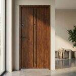 Drzwi GERDA SIMPLY TOKIO 1 INSERT INOX DĄB SZLACHETNY ANODA CZARNA - obrazek 2