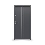 Drzwi GERDA SIMPLY TOKIO 1 INSERT INOX ANTRACYT ANODA SREBRNA