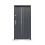 Drzwi GERDA SIMPLY TOKIO 1 RC2 INSERT INOX ANTRACYT ANODA SREBRNA