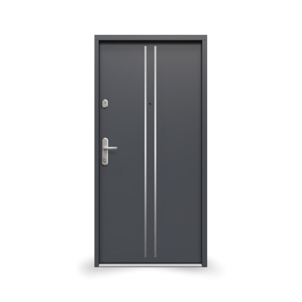 gerda-simply-tokio-1-insert-inox-rc2-antracyt-td-200-blok-anoda-srebrna-minimalizm Drzwi GERDA SIMPLY TOKIO 1 RC2 INSERT INOX ANTRACYT ANODA SREBRNA - obrazek 1