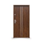 Drzwi GERDA SIMPLY TOKIO 1 RC2 INSERT INOX DĄB SZLACHETNY ANODA SREBRNA