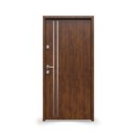 Drzwi GERDA SIMPLY TOKIO 2 INSERT INOX DĄB SZLACHETNY ANODA SREBRNA