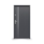 Drzwi GERDA SIMPLY TOKIO 2 RC2 INSERT INOX ANTRACYT ANODA SREBRNA