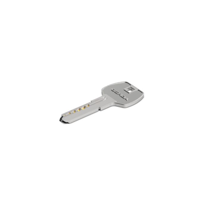 Metal key-shaped USB flash drive with a USB connector at the handle