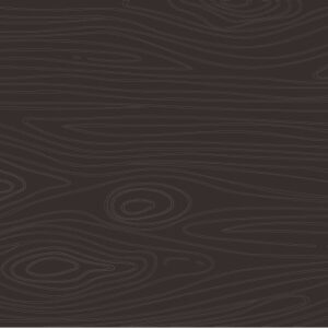Dark brown wood grain texture with subtle lines and knots, used as a background.