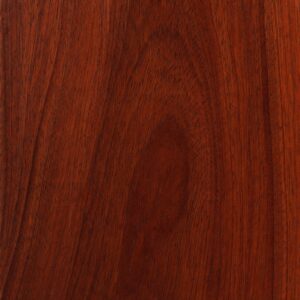 Close-up of a polished reddish-brown wood grain surface