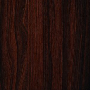 Dark wood grain texture with reddish-brown tones.