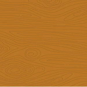 Close-up of an orange wood grain texture with natural swirls and knots.