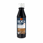 Wood stain bottle labeled Bejca do drewna, sosna, for treating wooden surfaces.