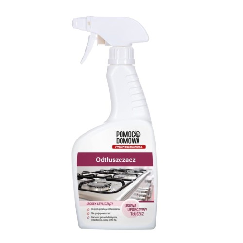 Spray bottle of degreaser cleaner with a stove image on the label.