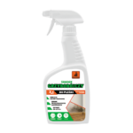White spray bottle of mold killer cleaning product with a trigger nozzle; label notes 3-in-1, chlorine-free, for mold and mildew.