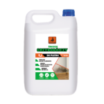 White plastic jug with a blue cap labeled Dragon, 3-in-1 mold and mildew remover for walls (do pleśni)