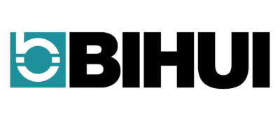 Brand logo: teal square containing a circular ring with a horizontal bar, forming a minimal emblem.