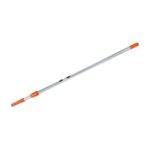 Extendable aluminum paint pole with orange grip ends (rollers not attached).