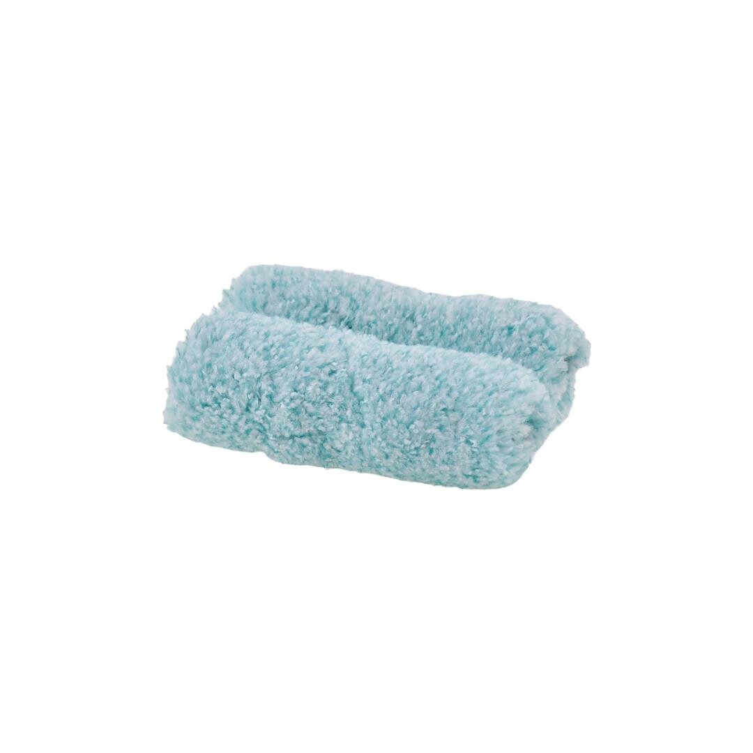 megabudowlany-motive-walek-verde-10cm-runo-16mm-2szt-sklep-budowlany - Mega Budowlany Soft blue microfiber cleaning mitt (wash mitt) with fluffy texture for cleaning surfaces