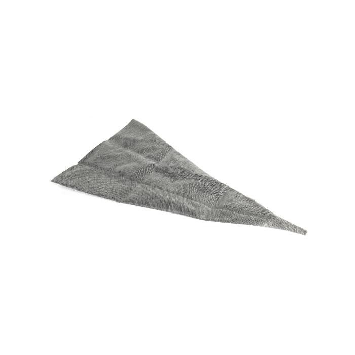 megabudowlany-bihui-dozownik-do-fug-szary-koncowka-metalowa-sklep-budowlany - Mega Budowlany Gray triangular scarf laid flat on a white background