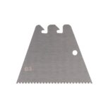 Metal blade with serrated bottom edge, two top notches, and a circular hole on the right; marked B3.