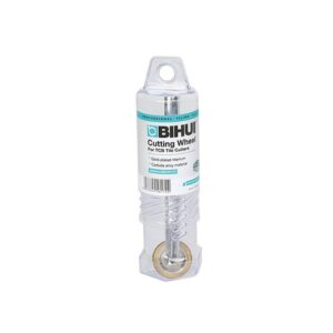 Replacement cutting wheel for BIHUI tile cutters, gold-plated titanium, in clear plastic housing