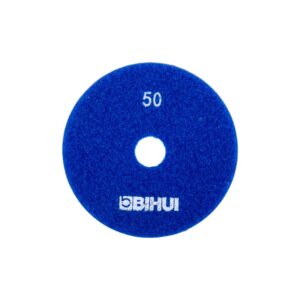 Blue weight plate with a central hole, labeled 50, used for weightlifting/s lifting weights ring.