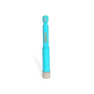 Blue pen‑like object with a cork bottom standing upright on a white background.