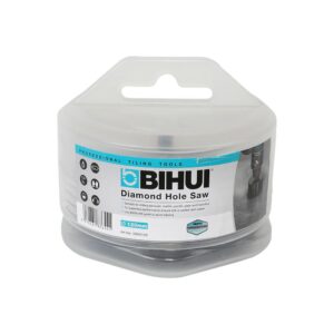 BIHUI Diamond Hole Saw in clear plastic packaging with blue label, size Ø120mm