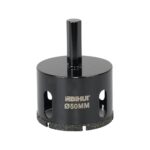 Black 50mm BIHUT hole saw attachment with central pilot post.