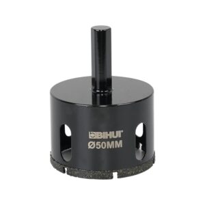 Black 50mm BIHUT hole saw attachment with central pilot post.