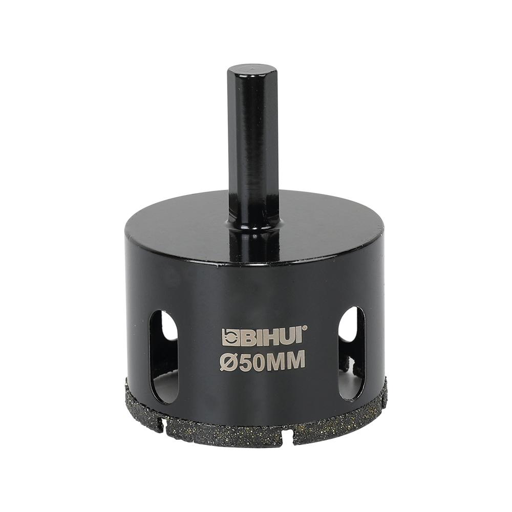 megabudowlany-bihui-otwornica-diamentowa-na-mokro-50mm-sklep-budowlany - Mega Budowlany Black 50mm BIHUT hole saw attachment with central pilot post.