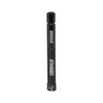 Diamond-coated drill bit, 8 mm diameter, black with hex shank and grit-cutting tip.
