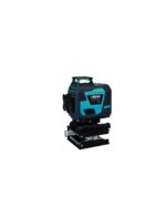 Blue BIHUI laser level mounted on an adjustable black base for precise indoor leveling.