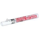White industrial paint marker with red branding reading Decocolor Industrial Paint Marker on a white body (high opacity)